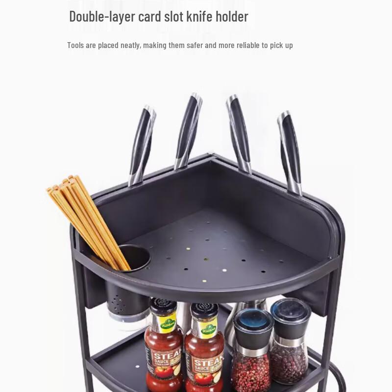 3-Tier Stainless Steel Kitchen Organizer Rack