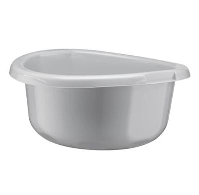 Large Plastic Laundry Bowl 15 L Gray