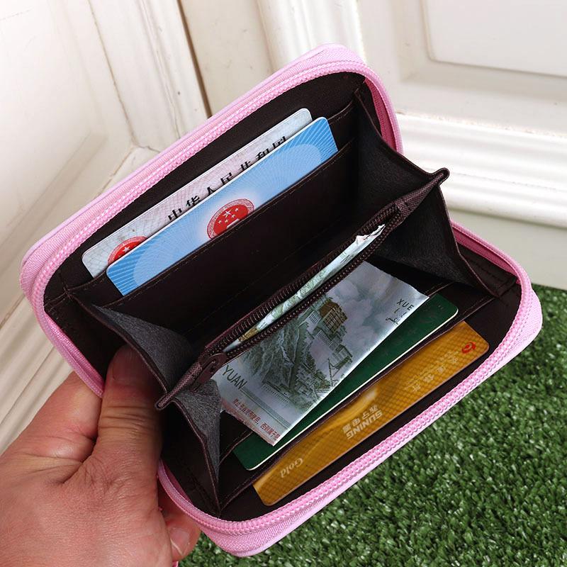 Cartoon Anime Periphery Labubu with Card Storage Bag for Boys and Girls Handheld Wallet