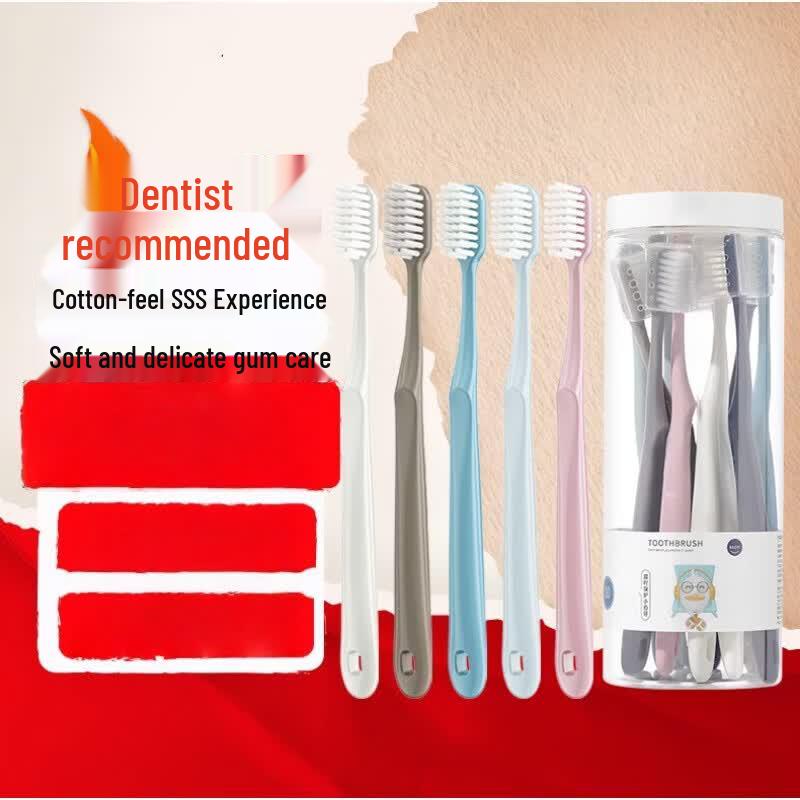 Clean & Gentle Fine Soft Bristle Toothbrush 10-Pack