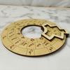 Wooden Chord Wheel Circular Melody Tool Fifths Wheel Music Learning