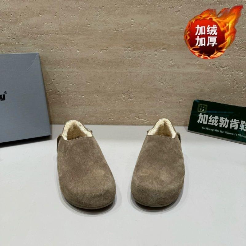 Flat Bottom Women's New Spring and Autumn One-pedal Women's Shoes Lazy Single Shoes All-inclusive Boken Doudou Shoes