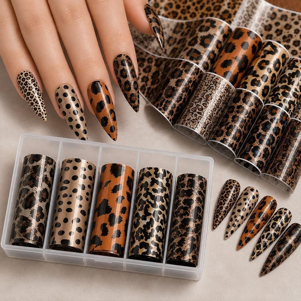 Lace Design Nail Stickers Laser Nail Art Stickers Fashion Nail Foils  Manicure DIY