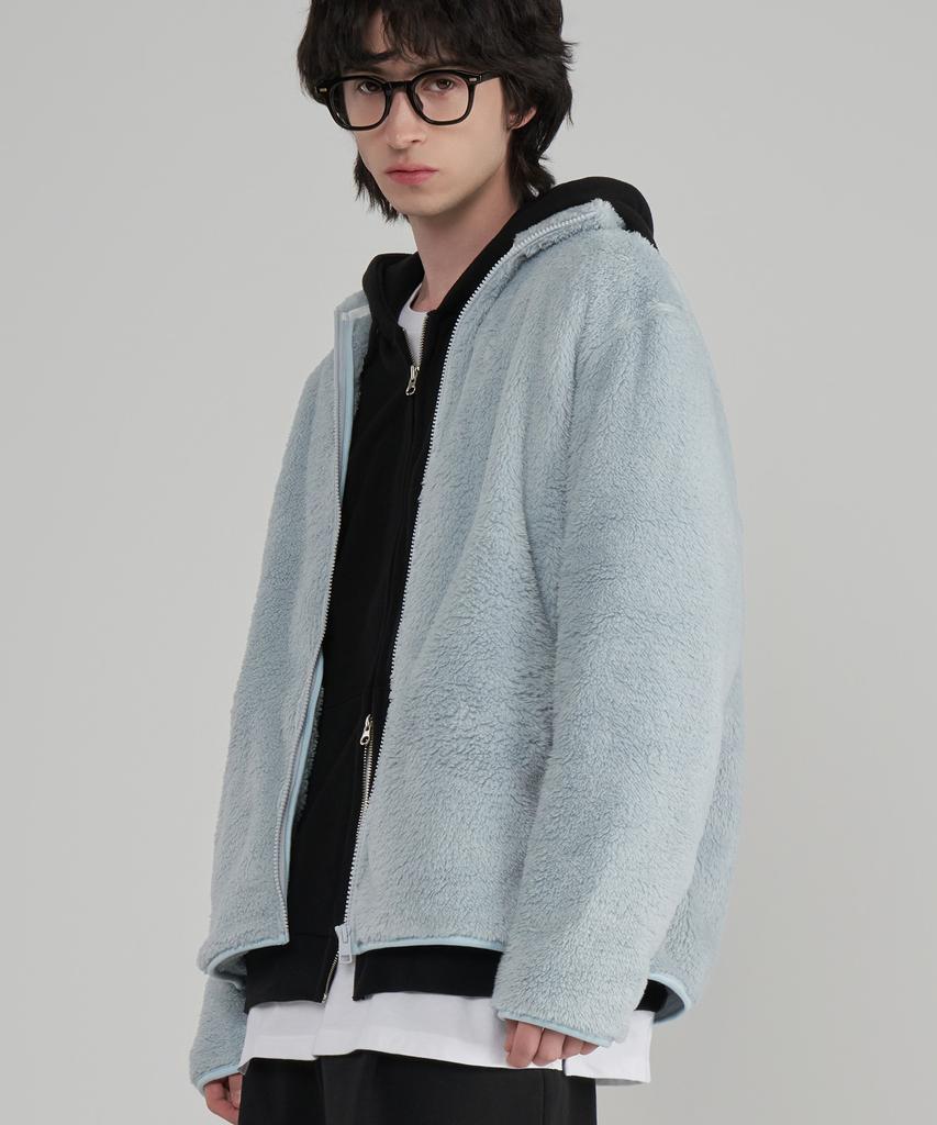 Untapped Studio Soft Basic Fur Fleece Zip-Up Jacket 3 Colors