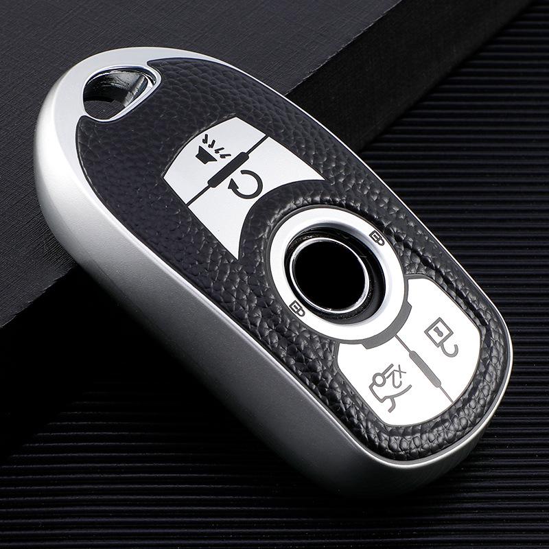 Leather Key Case for Buick Envision, New Regal 21, LaCrosse, GL6 Models - Unisex Design