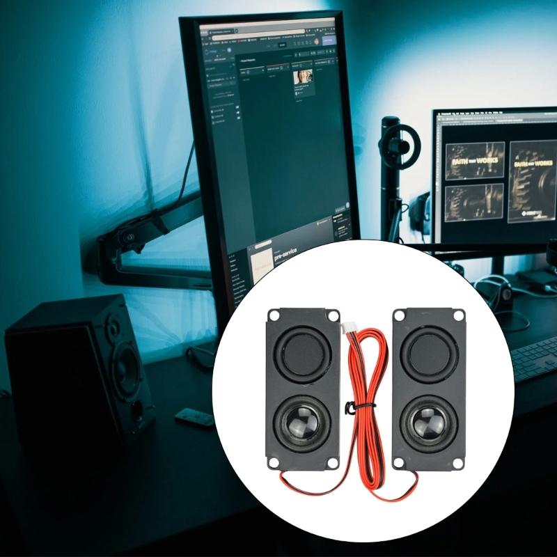 2pcs Speaker 5Watt 8Ohm Mini Audio Speaker With Single Speaker Diaphragm Good Sound Quality Massage Chair Speaker