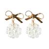 Mode Frauen Bowknot Stud Ohrring Stetement Schmuck Party Geschenk
