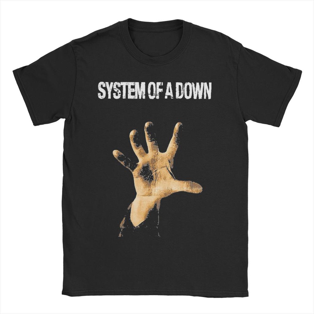 Proud Band System Of A Down for Men Women T Shirt Metal Music Tee Shirt Short Sleeve Crew Neck TShirt 100 Cotton Clothes