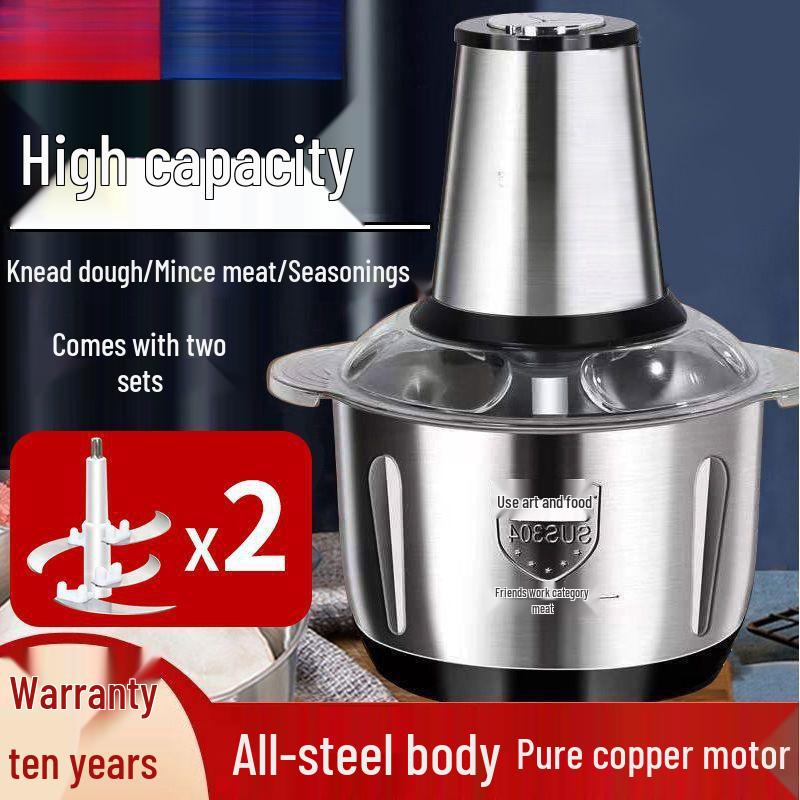 Automatic German Electric Meat Grinder & Garlic Chopper - Multifunctional Food Processor