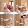Baby Safety Door Block 6 Pieces, Drawer Blocks Cupboard Latches And Fridge Safety Child Closet Baby Protection Home