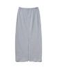 Tudment 50S Embroidered Long Skirt_Melange Gray