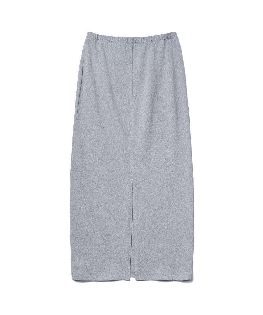 Tudment 50S Embroidered Long Skirt_Melange Gray