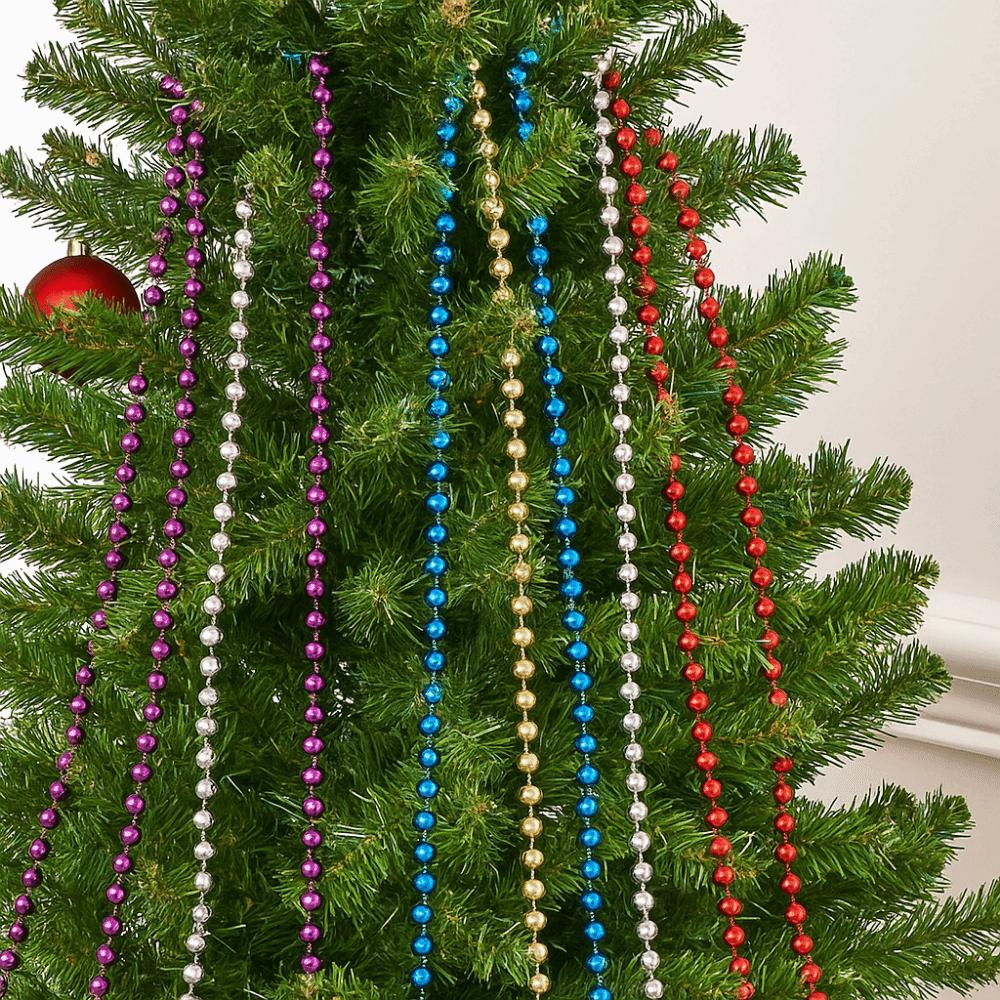 Kreativní barevný korálkový řetízek DIY 5/10M Vánoční dekorace Korálkový provázek Řemeslná dekorativní vánoční dekorace Sváteční potřeby