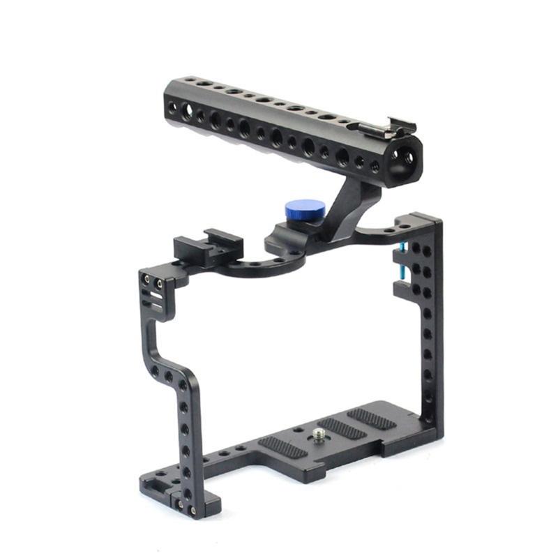 Camera Cage with Top Handle Grip Protective Frame for Case Mounting Bracket for