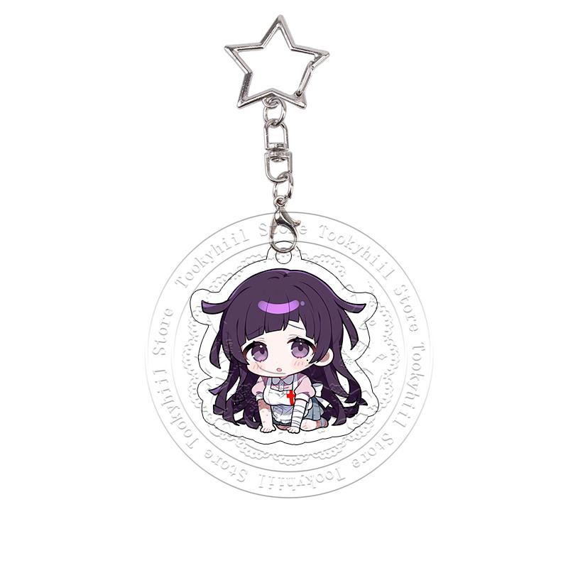 Danganronpa Acryl Schlüsselanhänger Toko Tsumiki Monokuma Exquisiter Schüler Anime Cartoon Taschenanhänger Chibi Dekor Zubehör Anhänger