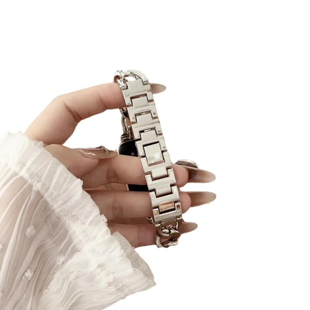 Nerezový řemínek pro chytré hodinky Samsung Galaxy Fit 3 Kovový řetízkový náramek Náramek na zápěstí pro Fit3 Příslušenství k řemínku hodinek