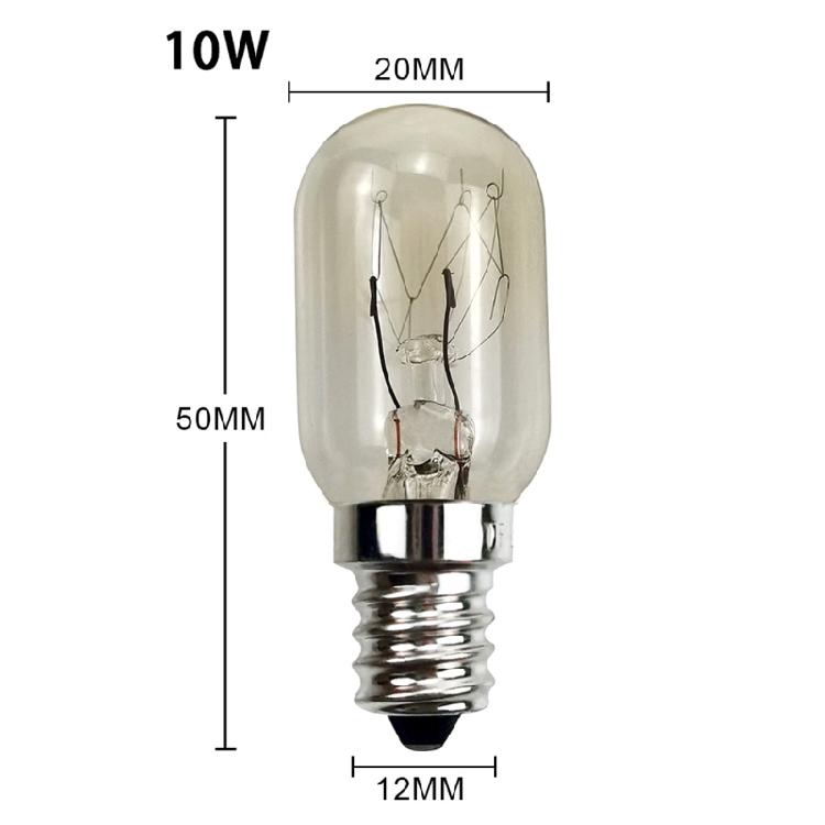Microwave Light Bulb 110V 15W E12S Replacement Part for Home Kitchen