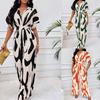 Spring/Summer New Arrivals: Women's All-Over Print Batwing Sleeve Wide-Leg Jumpsuit