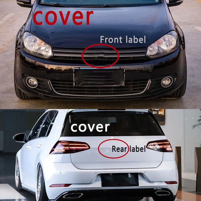 MPSGW1 Car Front Grill Emblem Rear Trunk Lid Covers Logo For VW POLO GOLF 5 6 7 7.5 8 MK5 MK6 MK7 MK8 Scirocco car accessories