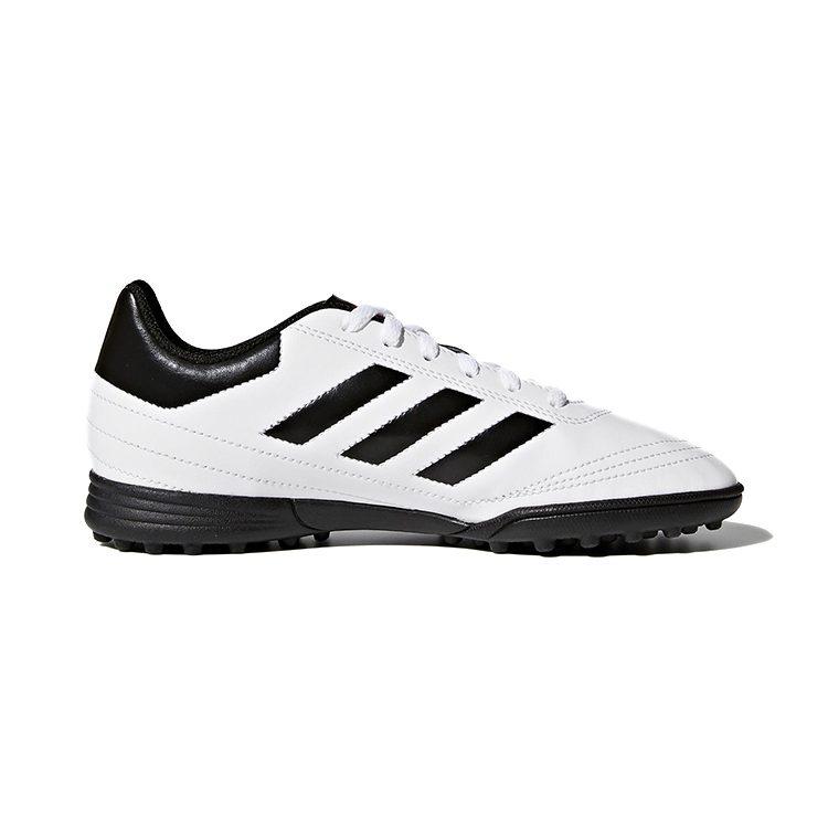 Adidas VI TF Comfortable Round Toe Cushioning, Wear Resistant Low top Soccer Shoes Black White Kids' AQ4305