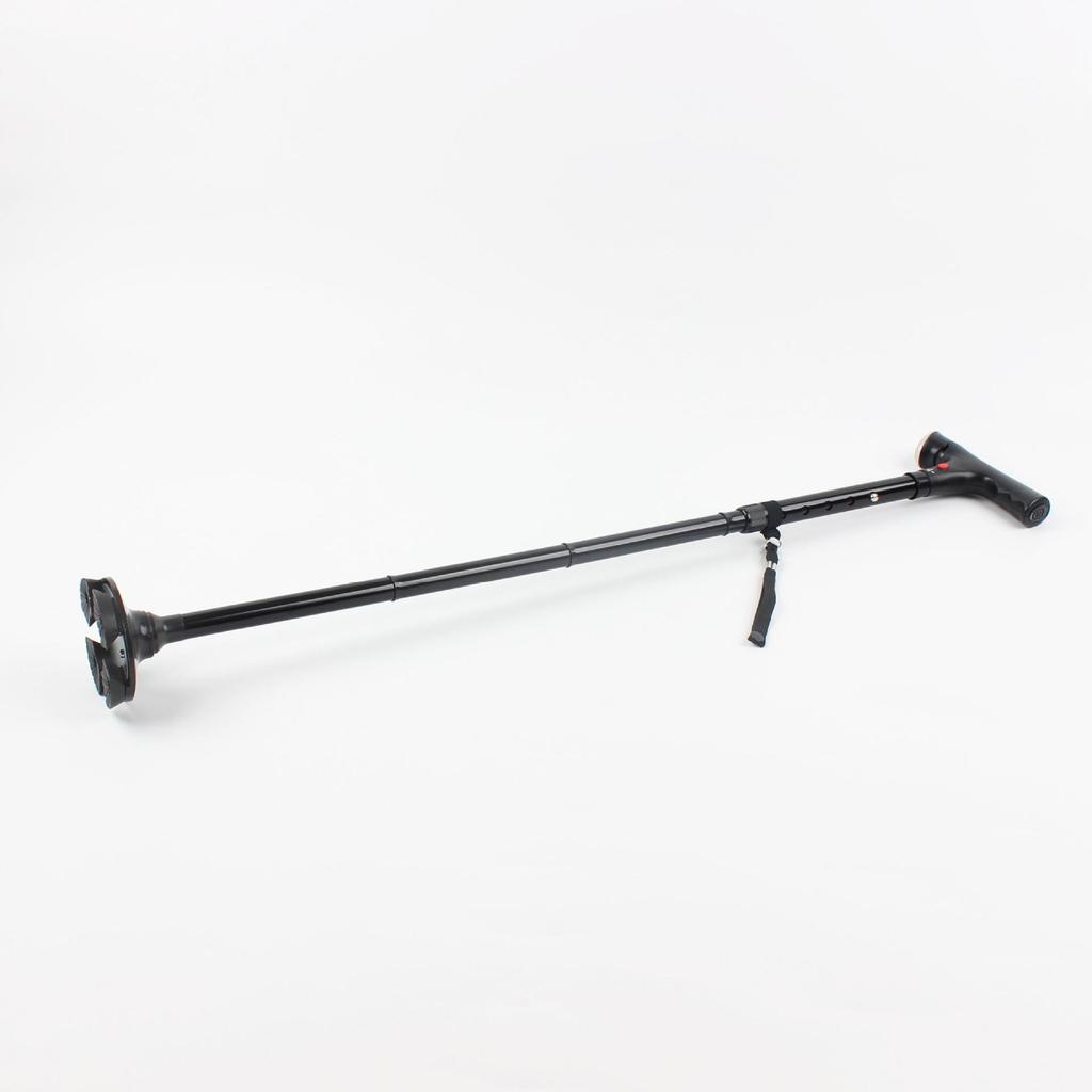 Multifunctional Folding Double-Handle Aluminum Crutch for Outdoor Hiking and Elderly Assistance