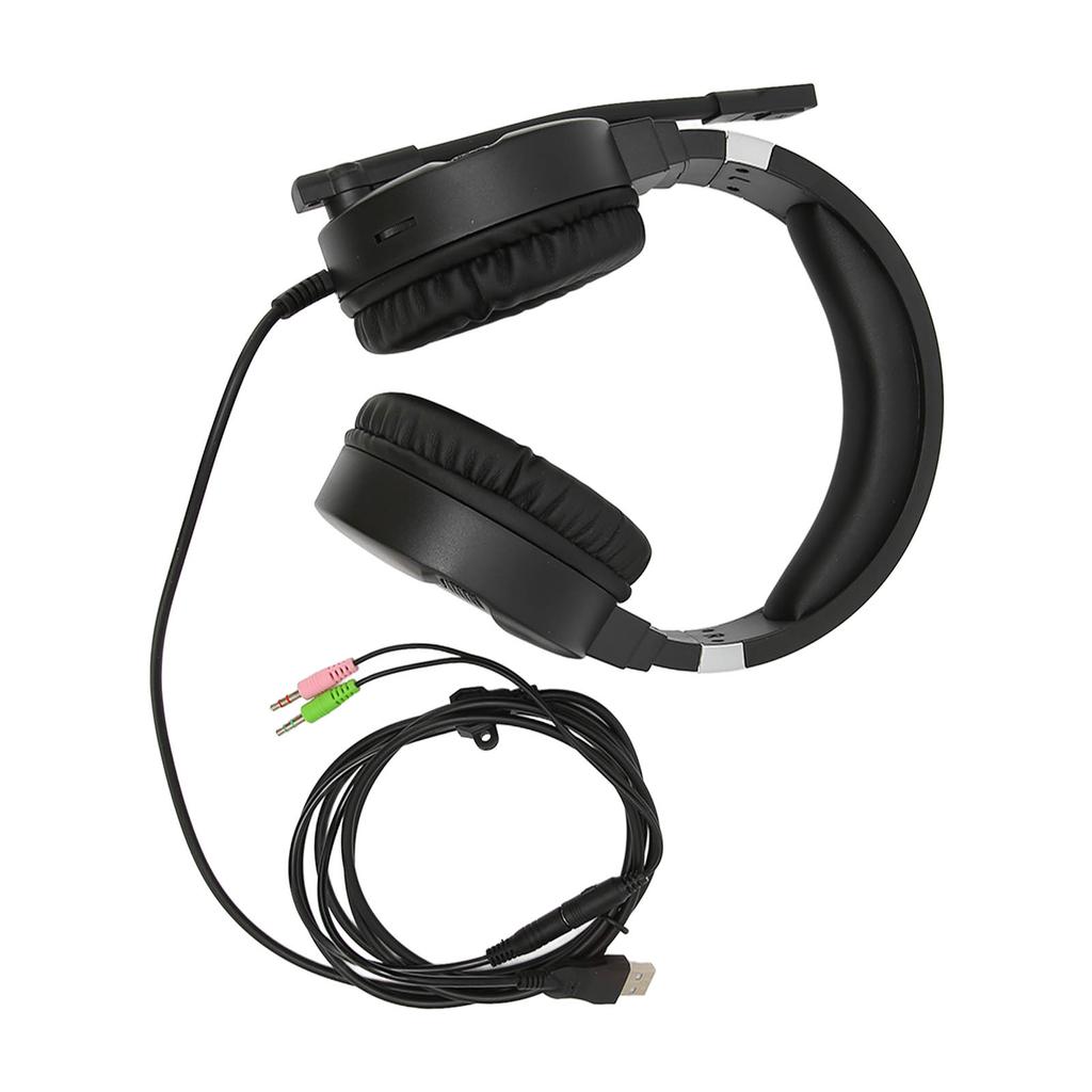 F16 Gaming Headset Noise Cancelling Mic 7.1 Spatial Surround Sound RGB Lighting Gaming Headphones for PC