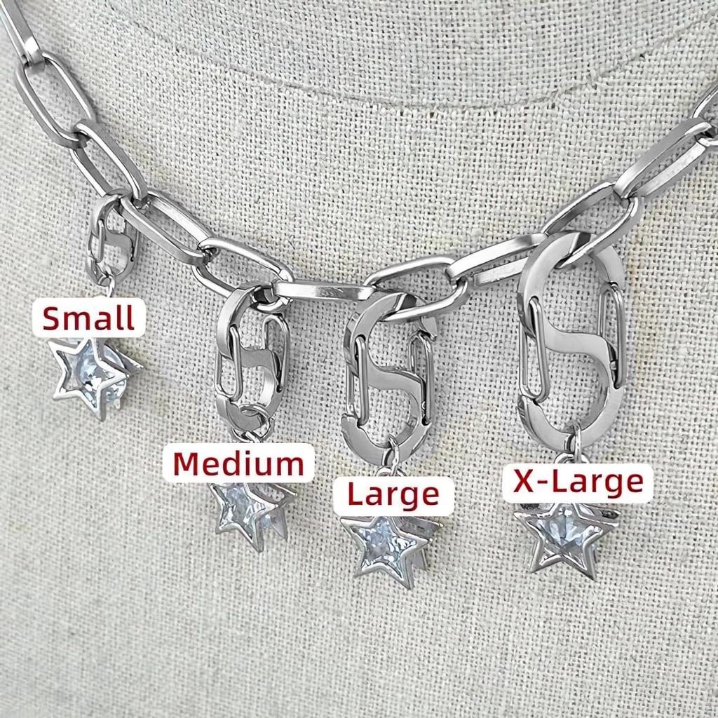 AutCreation Titanium Keychain Snap Bracelet Necklace Jewelry Accessory Silver Carabiner, S-Shaped Connector, Clasp, Clasp, Clasp, Part, Handmade,