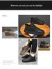Men's 2025 Black Sneakers: Trendy, Versatile, Korean-Style Casual Shoes for Spring & Autumn, Breathable & Flat-Bottomed.