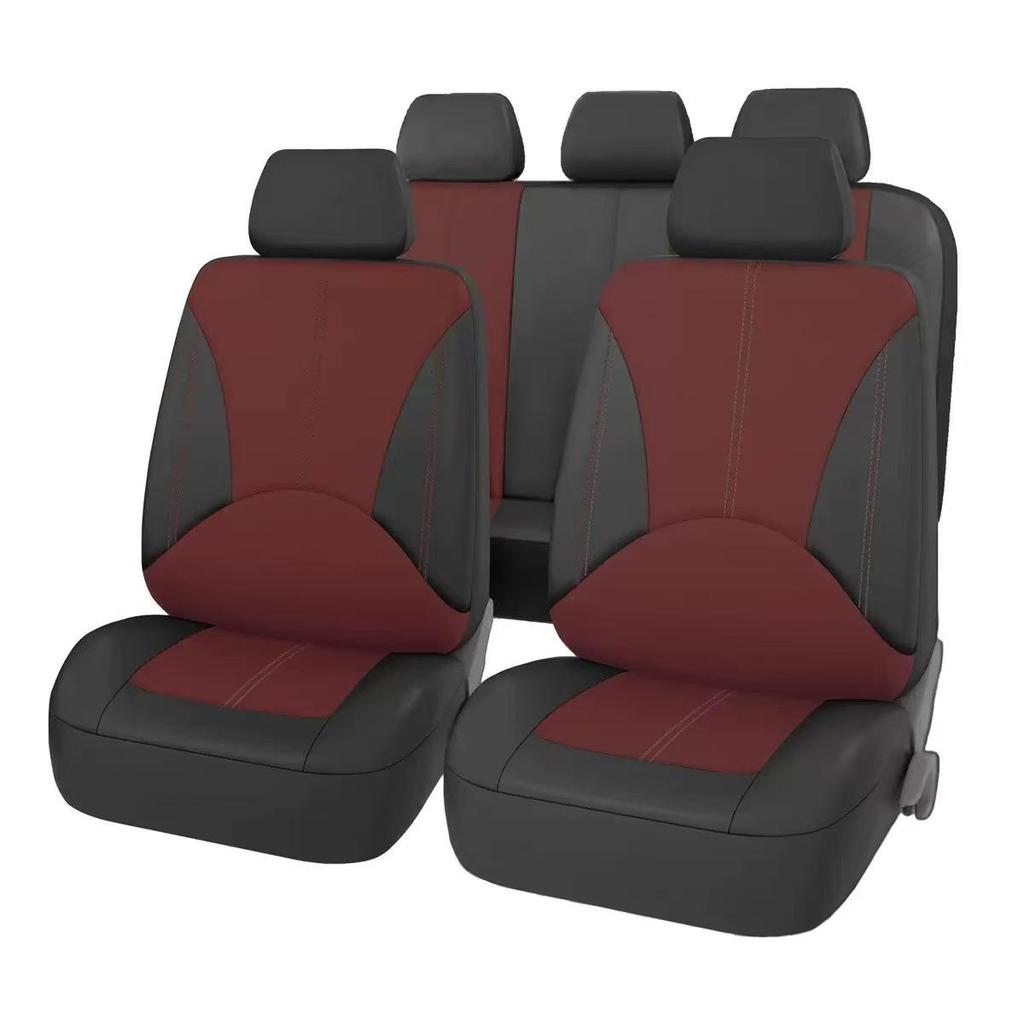 Wasserdichter PU-Leder Autositzbezug - Europäischer & Amerikanischer Stil, Staubdicht, Gespleißtes Design