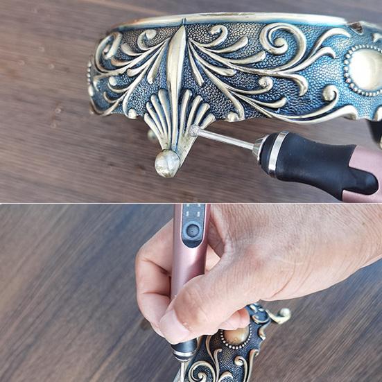 Electric Engraving Pen Kit Ergonomic Design Compact Size Portable USB Rechargeable Cordless Professional Engraver Pen Set