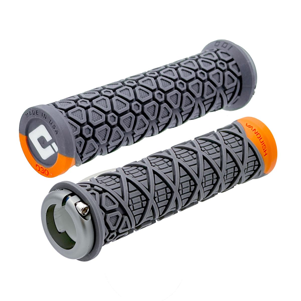 

ODI VANQUISH Grips Graphite with Grey V2.1 Lock-On D33VSH-G