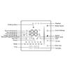 Smart Tuya WiFi Thermostat Water Floor Heating Controller with LED Color Display Shows Time/Weekday/Temperature/Humidity/Weathe