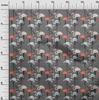 oneOone Cotton Poplin Dark Peach Fabric Tropical Flamingo With Dot Craft Projects Decor Fabric Printed By The Yard 42 Inch