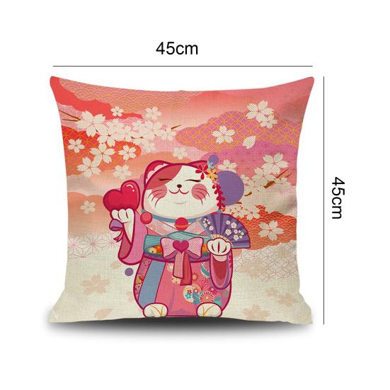 Cartoon Cat Printing Household Pillowcase Pillow Cover Decorative Pillowslip