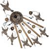 Solawindchime Outdoor Hummingbird Wind Chimes, Hummingbird Bronze Wind Chimes, Gift Wind Chime, Hummingbird Wind Bell Gifts for Women, for Home,