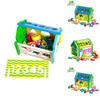 Wooden Educational Toy House With Number Shapes For Early Learning And Cognitive Development