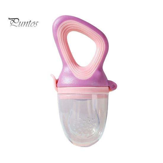Toddler Eating Training Tool Silicone Baby Fruit Feeder Pacifier, Self Feeding And Teething Choke Prevention Relief Toy, Easy to Hold Seamless