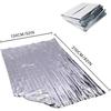 Camping, Sun Protection, Rainproof, Aluminum Foil Life Blanket, Portable Compression