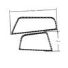For BMW 5 Series F10 F18 2011-2017 Accessories Carbon Fiber Car Dashboard Left and Right Air Outlets Trim Cover Frame Stickers