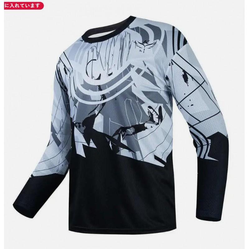 Outdoor Off-road Clothing Motorcycle Speed Surrender Long-sleeved Round Neck Quick-dry T-shirt Racing 6XL