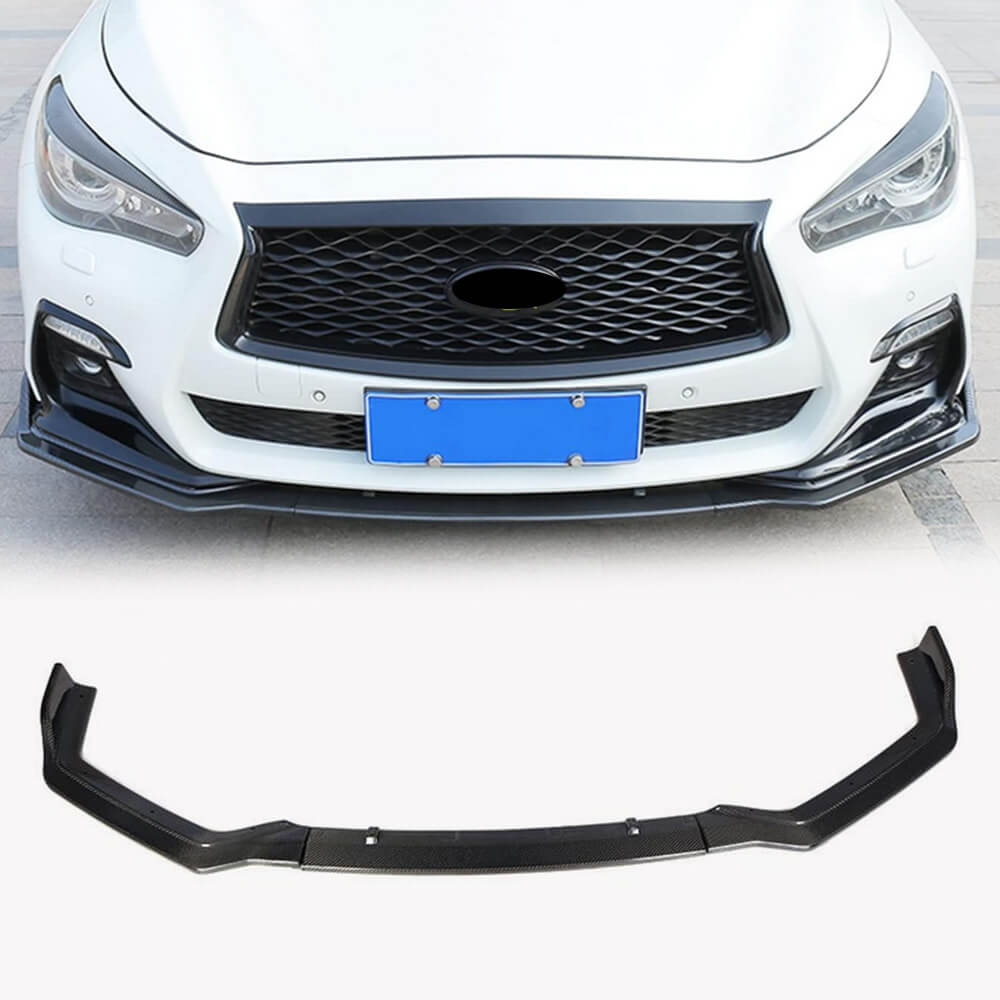 

Front Bumper Lip V1 (for Q50 Sport 2018-2022, Carbon) for Infiniti Q50/Q60