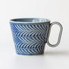 Wired Beans Eternal Hasami Ware 240ml Cup Mug, Rosemary, Mug/Coffee (Blue)