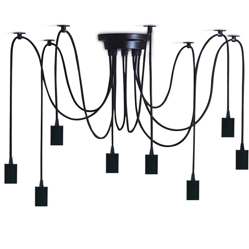 Retro Industrial Multi-Branch Flower Chandelier for Living Rooms, Restaurants, and Clothing Stores