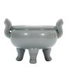 Celadon Ceramic Tripod Incense Holder for Home, Small Size, Ideal for Stick and Sandalwood Incense, Buddha Altar Supplies.