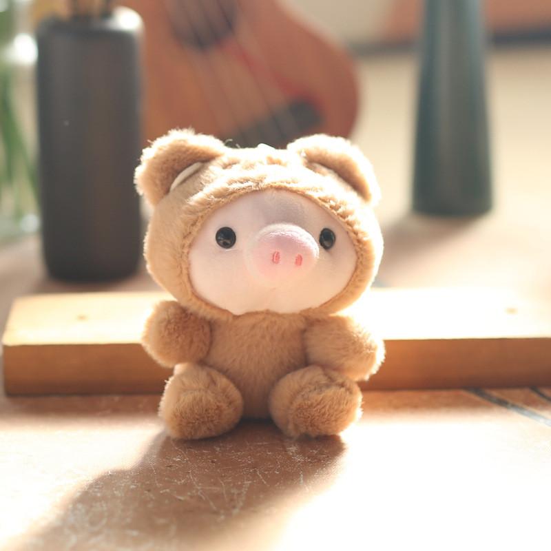 Lovely Pig Plush Keychain Doll Cute Animal Toy For Kids Adorable Charm Bag