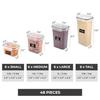 Kitchen Storage Containers with Lids 48 PCS Airtight Food Storage Containers Plastic Kitchen Containers Pantry Containers for C