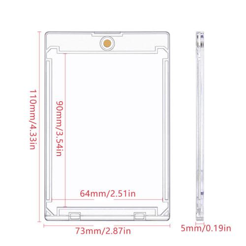 Seal Trading Card Storage Case Clear Display Holder for Gaming Cards Dustproof Collector Card Protector for Collectors