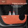 Leopard Titanium 7 Car Door Kick Mats - Anti-scratch Leather Protection Stickers for Interior Modification
