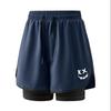 Sports Three Quarter Pants, Anti Glare Double-layer Sports Three Quarter Pants, Couple Running Shorts, Outdoor Fitness Three Quarter Pants, Shorts