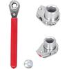 Battery Terminal Wrench,Battery Wrench Terminal 10Mm And 516 Ratchet Car Side SideTerminal Reversible Socket 516In 0.4In With 12In For Top Post Rv
